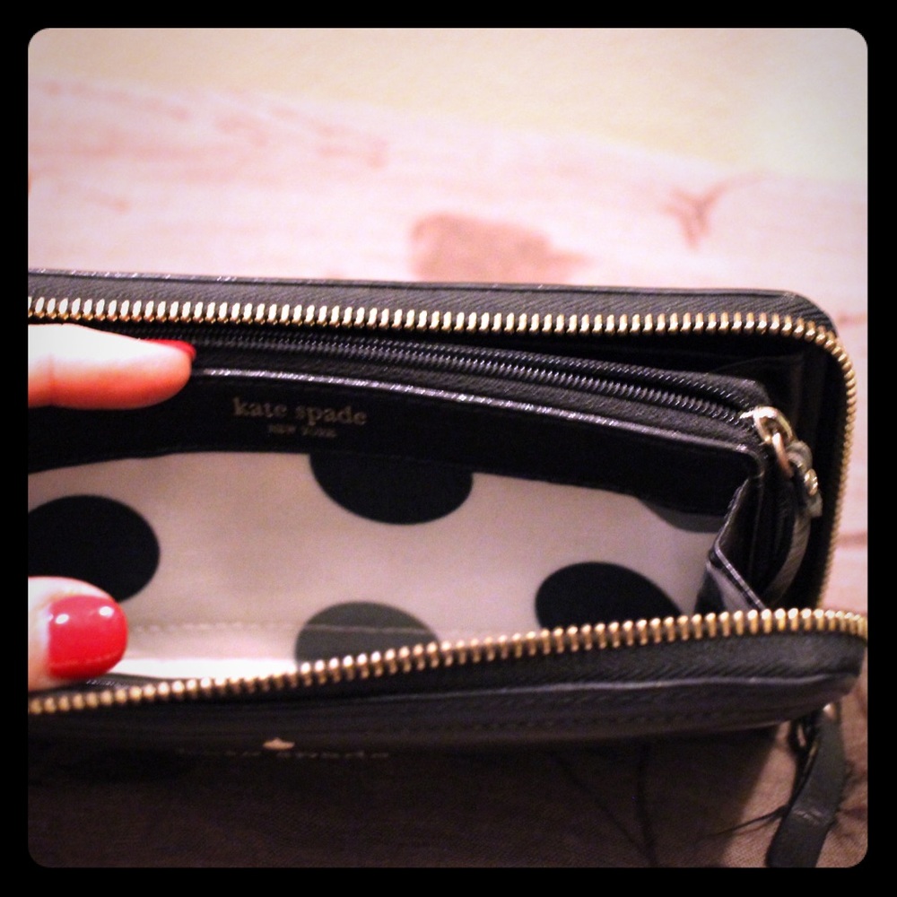 Kate Spade Classic Black Continental Wallet